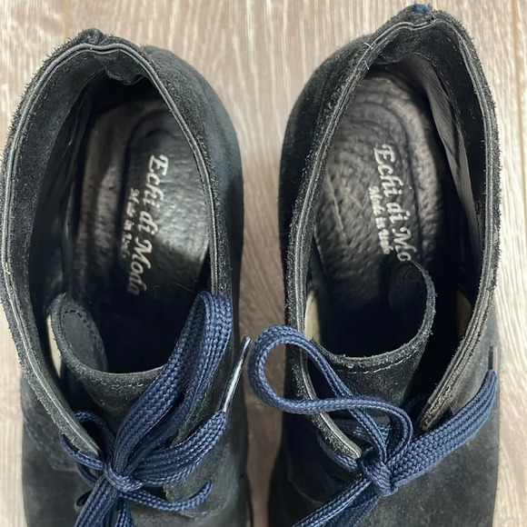 Echi Di Moda Made In Italy Black Suede Heeled Ankle Boots EU 37 (US 6.5) - Picture 5 of 16